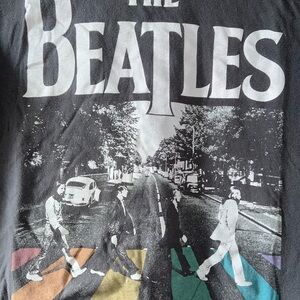 Adult szM Abercrombie & Fitch The Beatles Graphic T-Shirt 100%cotton steel gray